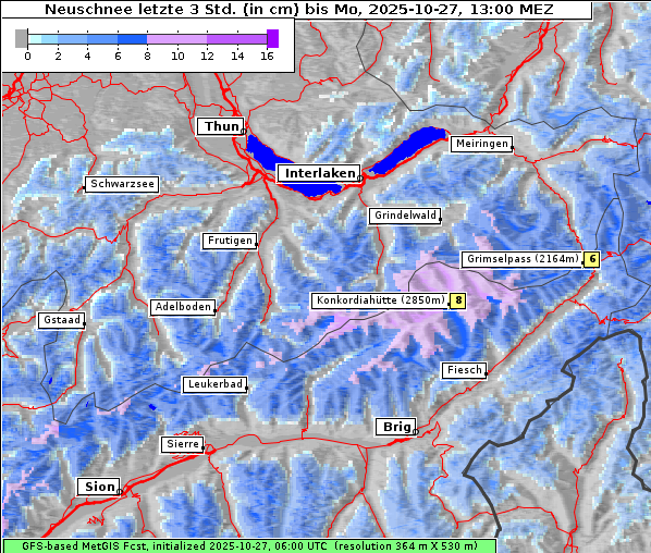 Neuschnee, 27. 10. 2025