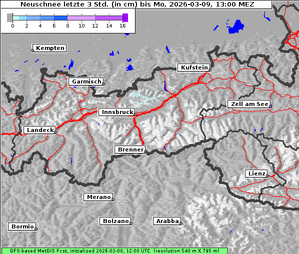 Neuschnee, 9. 3. 2026