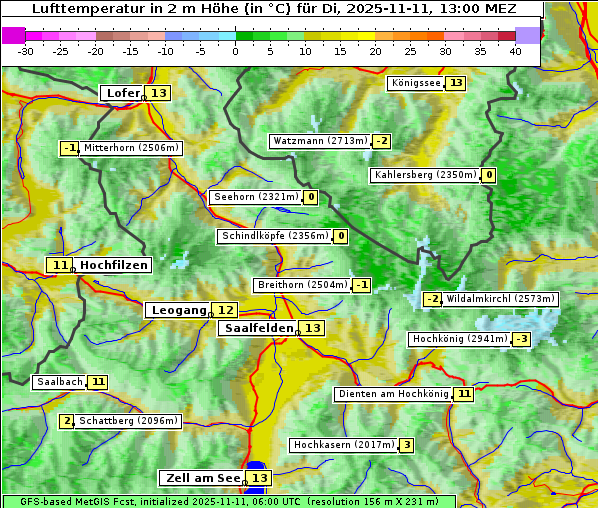 Temperatur, 11. 11. 2025