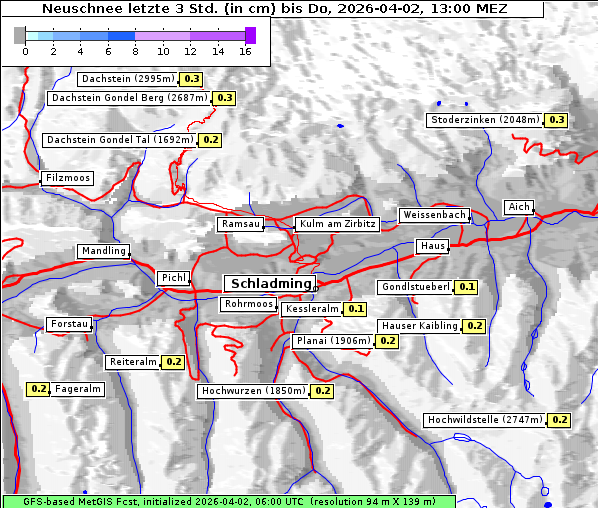 Neuschnee, 2. 4. 2026