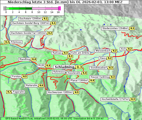 Niederschlag, 3. 2. 2026