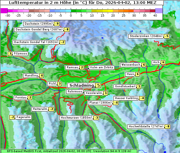 Temperatur, 2. 4. 2026