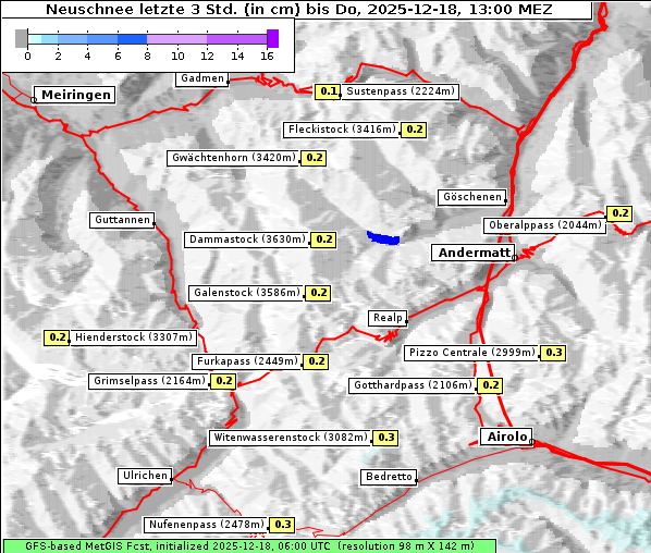 Neuschnee, 18. 12. 2025
