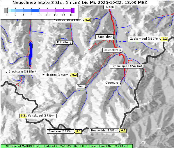 Neuschnee, 22. 10. 2025