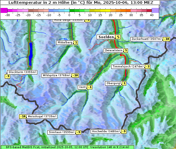 Temperatur, 6. 10. 2025