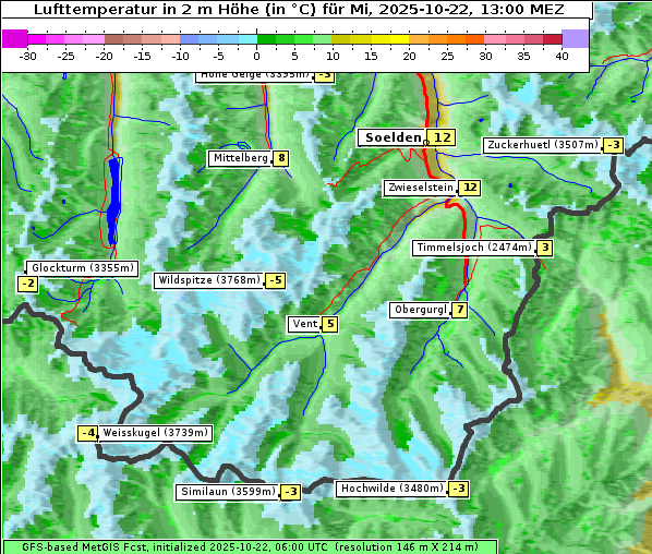 Temperatur, 22. 10. 2025