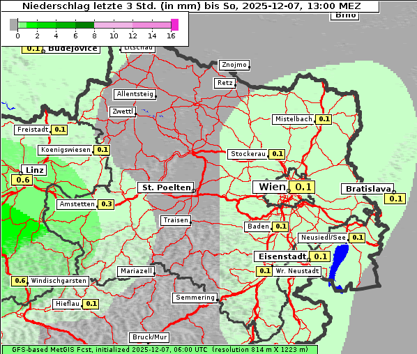 Niederschlag, 7. 12. 2025