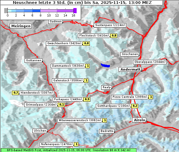 Neuschnee, 15. 11. 2025