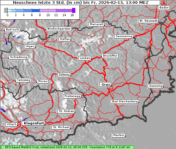 Neuschnee, 13. 2. 2026