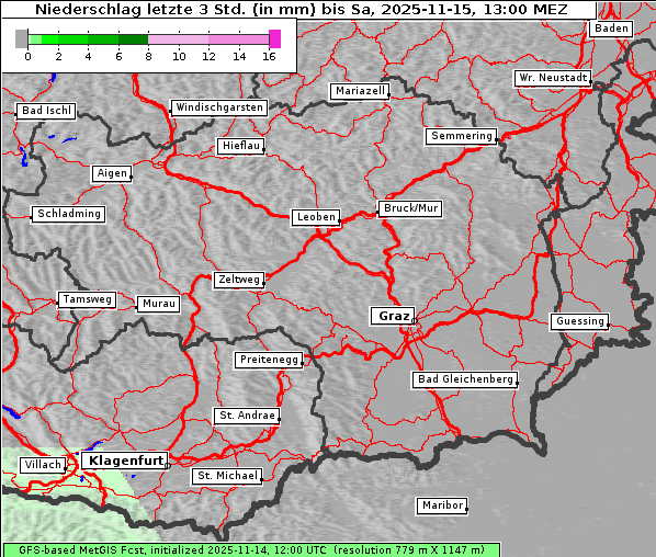 Niederschlag, 15. 11. 2025