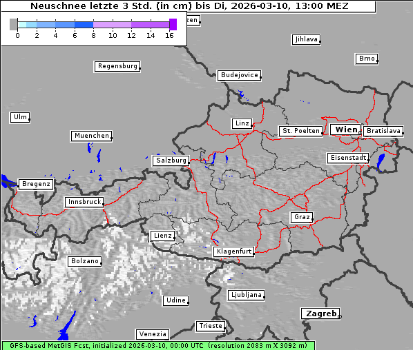 Neuschnee, 10. 3. 2026