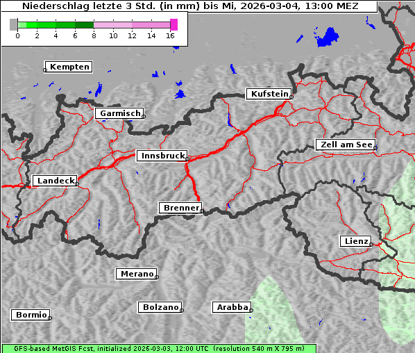 Niederschlag, 4. 3. 2026