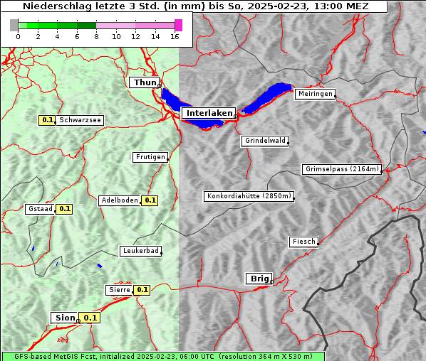 Niederschlag, 23. 2. 2025