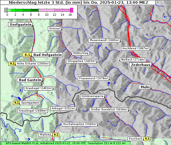 Niederschlag, 23. 1. 2025