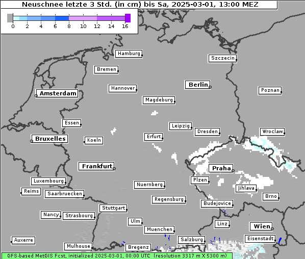 Neuschnee, 1. 3. 2025