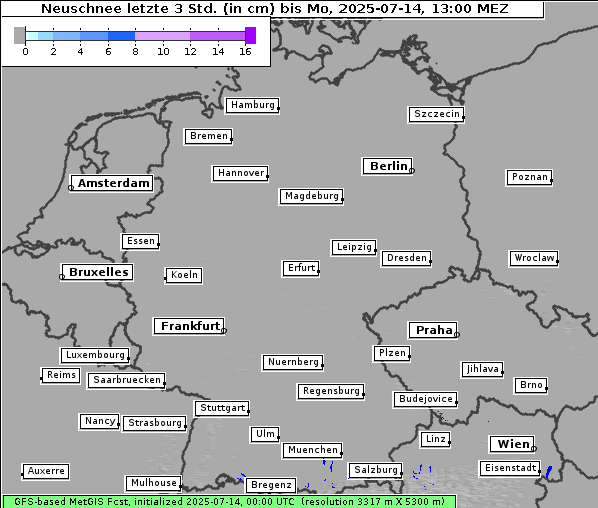 Neuschnee, 14. 7. 2025