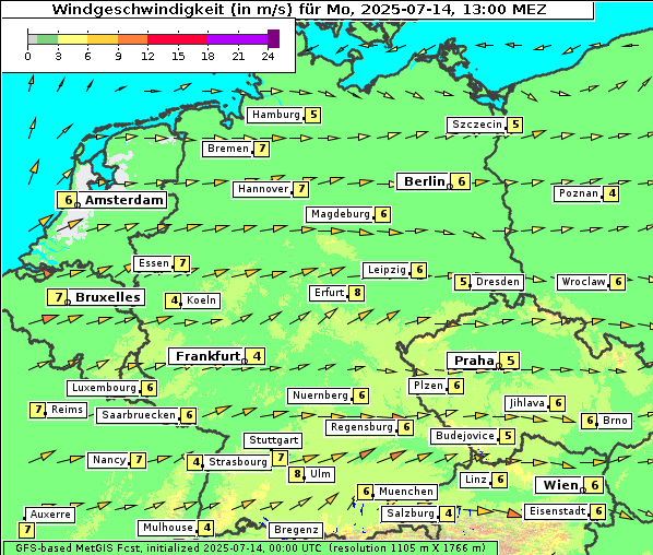 Wind, 14. 7. 2025