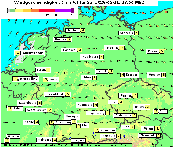 Wind, 31. 5. 2025