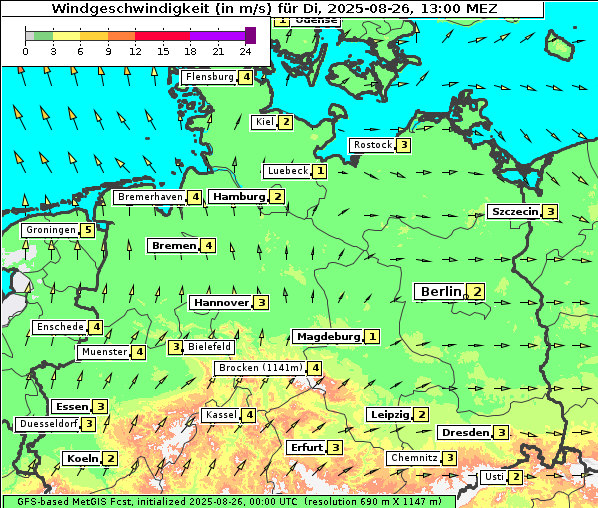 Wind, 26. 8. 2025