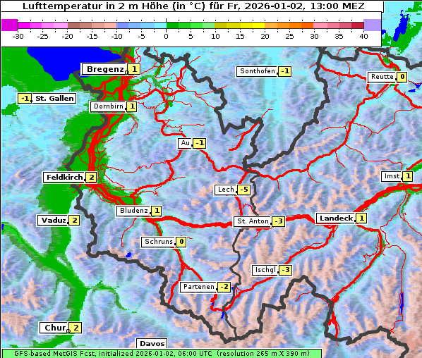 Temperatur, 2. 1. 2026