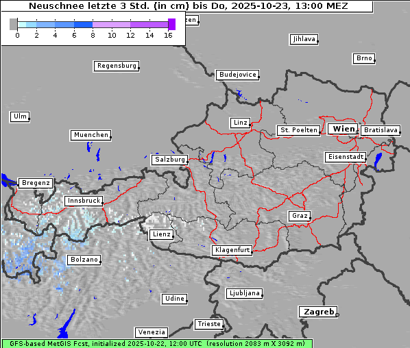 Neuschnee, 23. 10. 2025