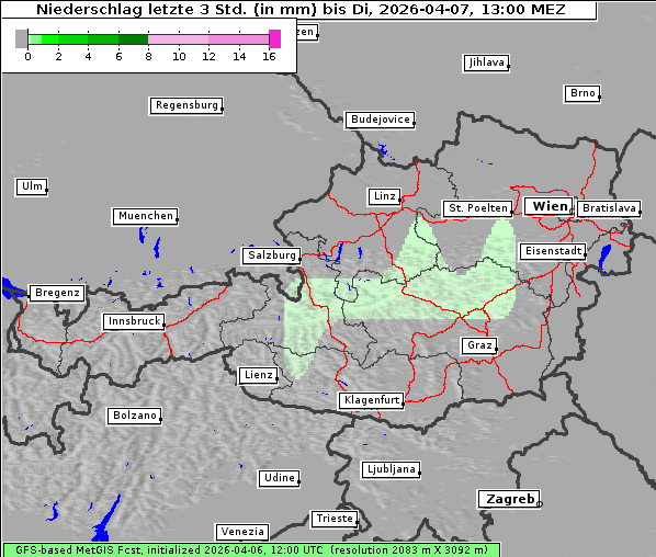 Niederschlag, 7. 4. 2026