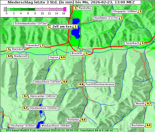 Niederschlag, 23. 2. 2026