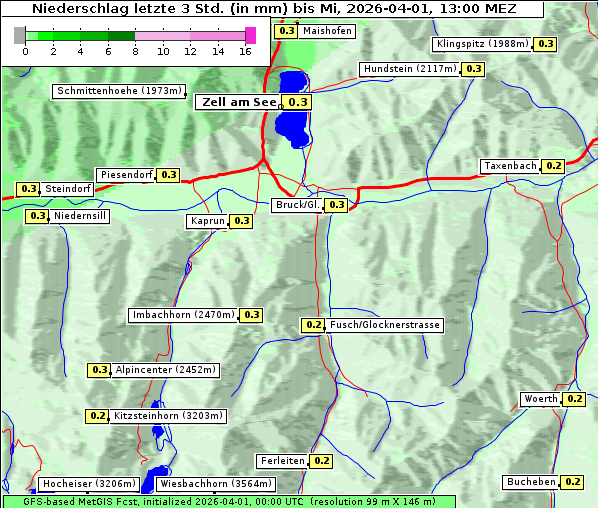Niederschlag, 1. 4. 2026