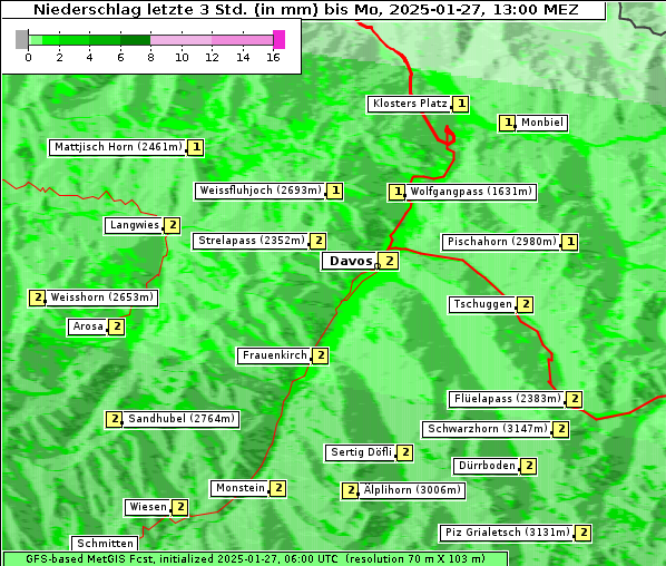 Niederschlag, 27. 1. 2025