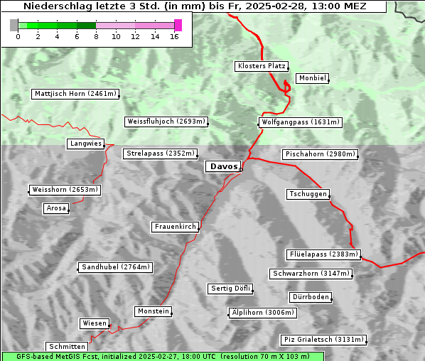 Niederschlag, 28. 2. 2025