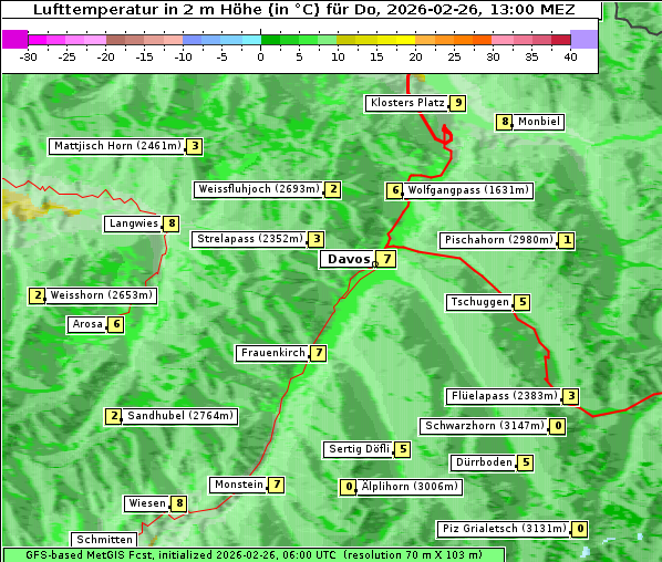 Temperatur, 26. 2. 2026