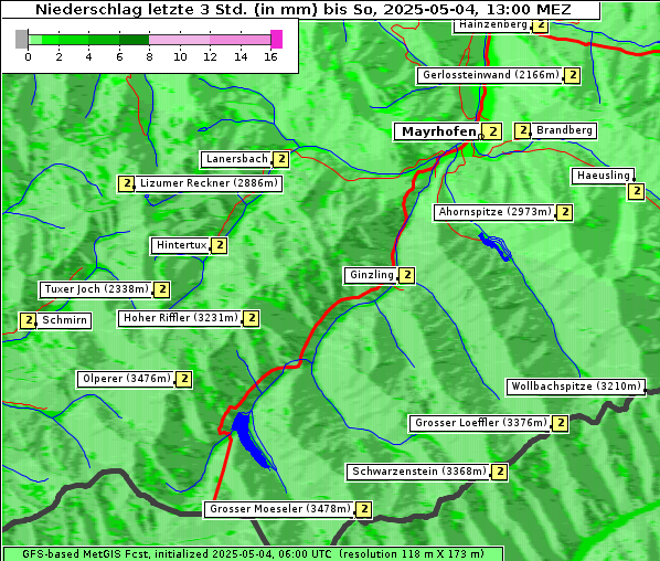 Niederschlag, 4. 5. 2025
