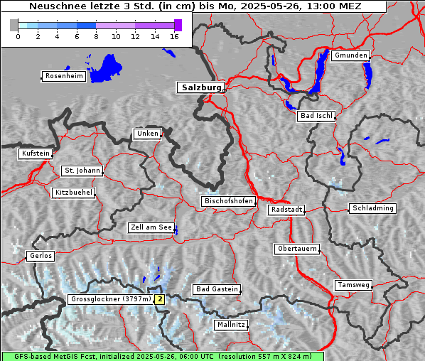 Neuschnee, 26. 5. 2025