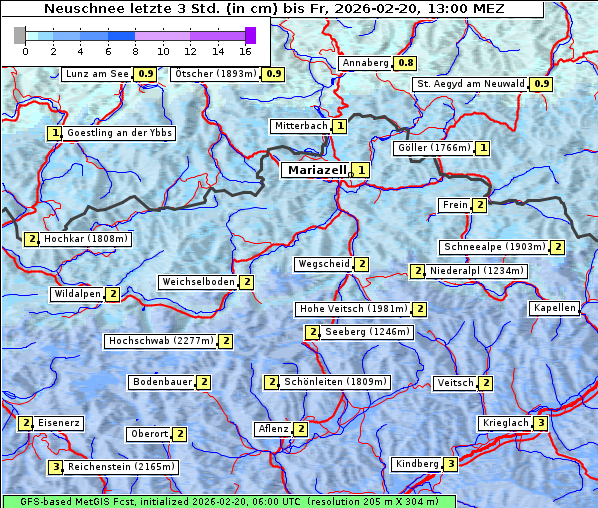 Neuschnee, 20. 2. 2026