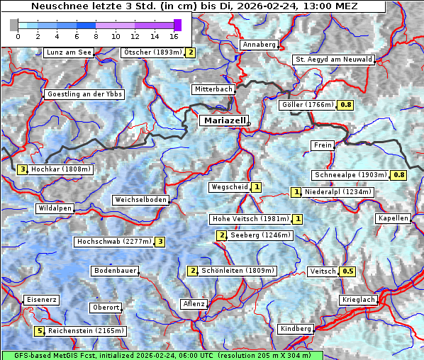 Neuschnee, 24. 2. 2026