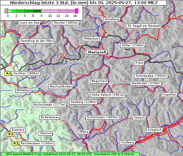 Niederschlag, 27. 5. 2025