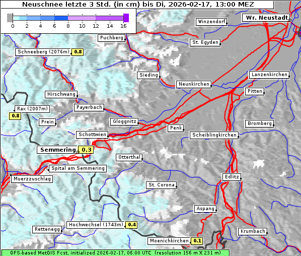 Neuschnee, 17. 2. 2026