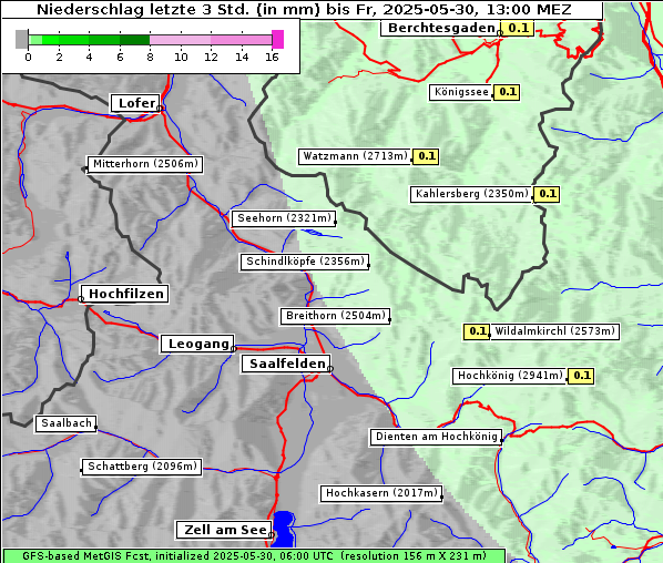 Niederschlag, 30. 5. 2025
