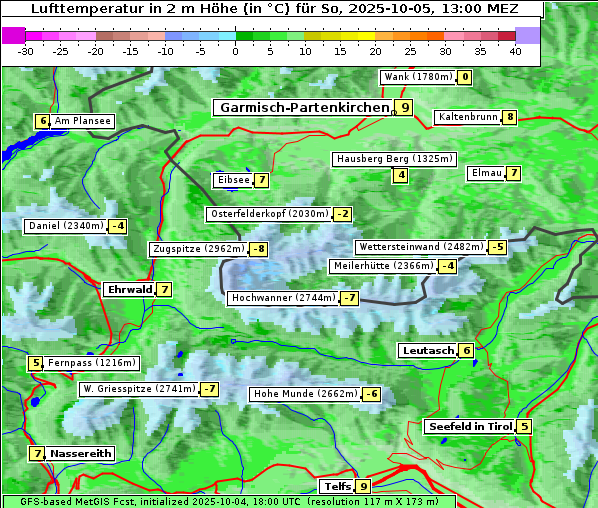 Temperatur, 5. 10. 2025