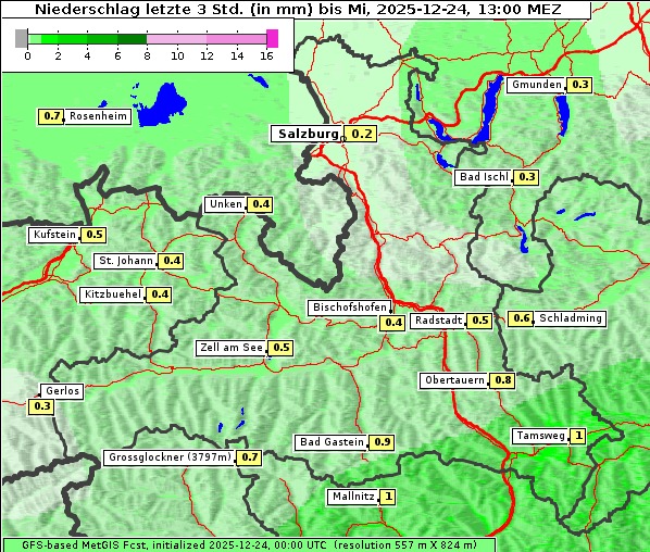 Niederschlag, 24. 12. 2025