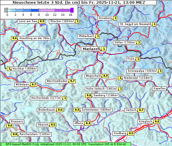 Neuschnee, 21. 11. 2025