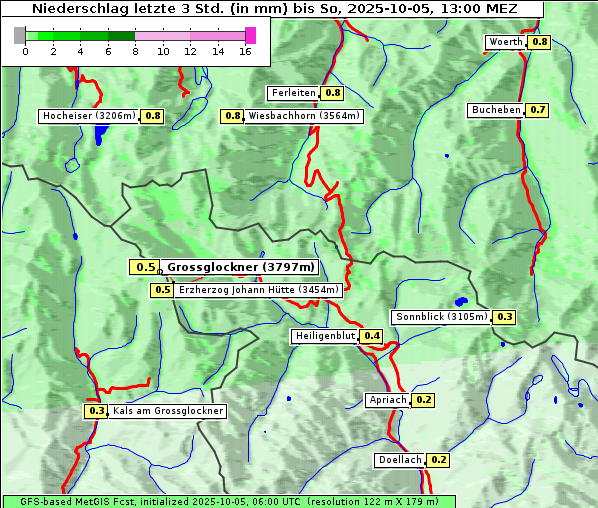 Niederschlag, 5. 10. 2025
