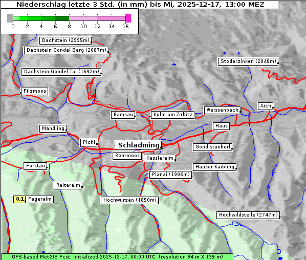 Niederschlag, 17. 12. 2025