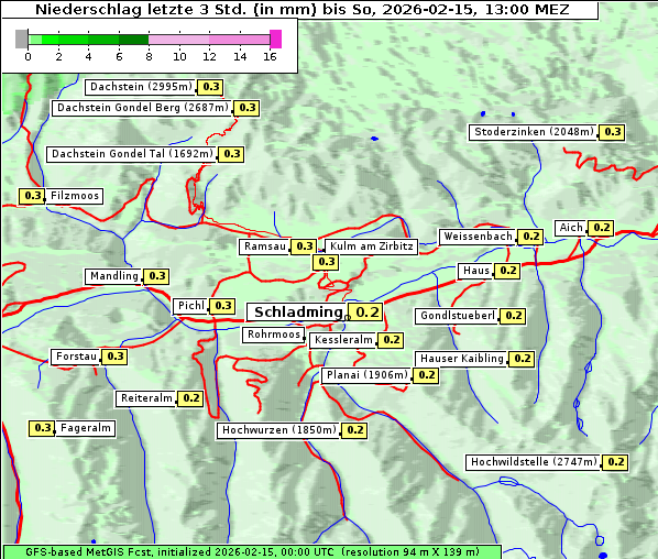 Niederschlag, 15. 2. 2026