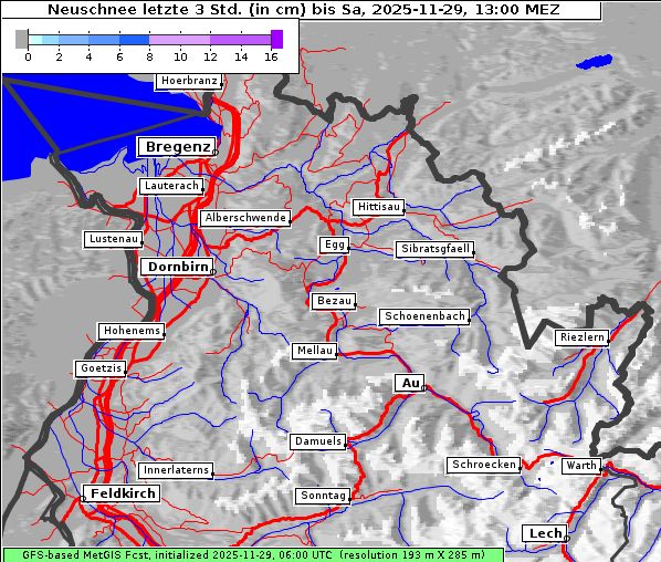 Neuschnee, 29. 11. 2025
