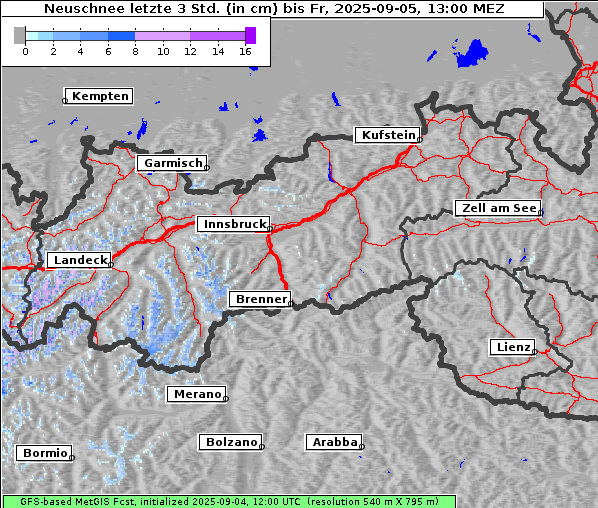 Neuschnee, 5. 9. 2025