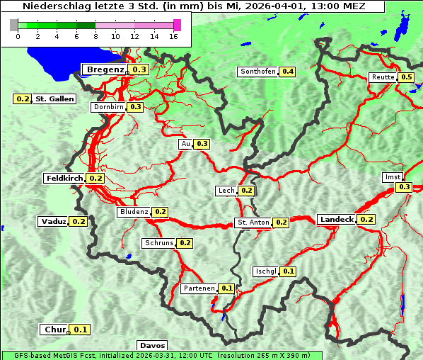 Niederschlag, 1. 4. 2026