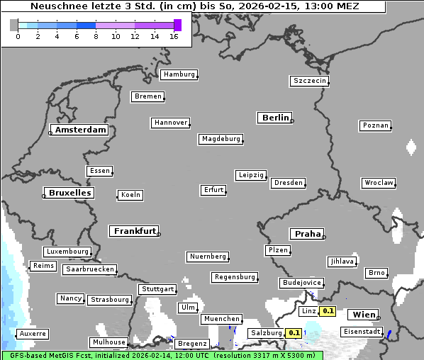 Neuschnee, 15. 2. 2026