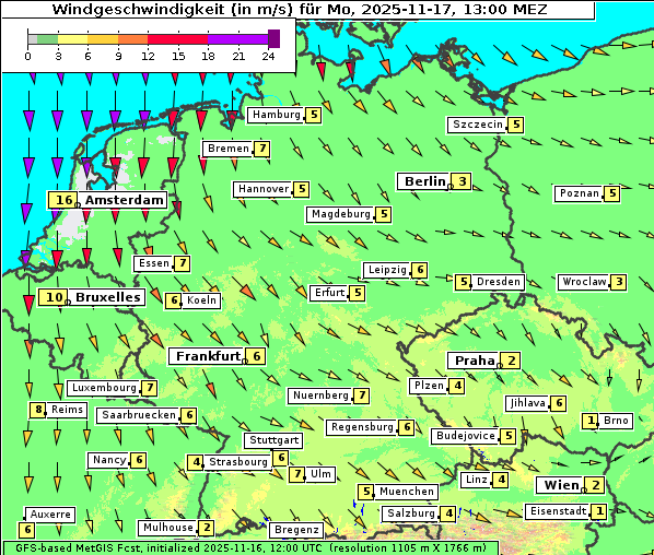 Wind, 17. 11. 2025