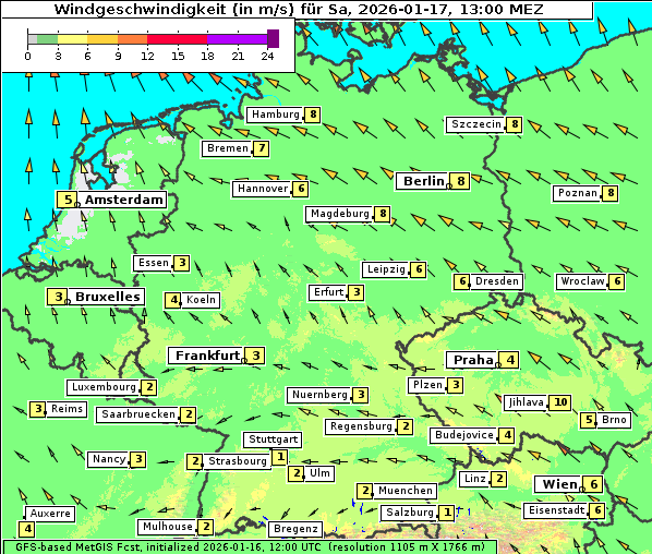 Wind, 17. 1. 2026